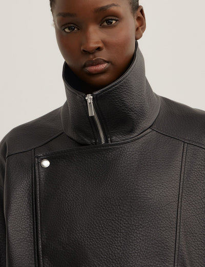 Funnel Neck Bomber Jacket