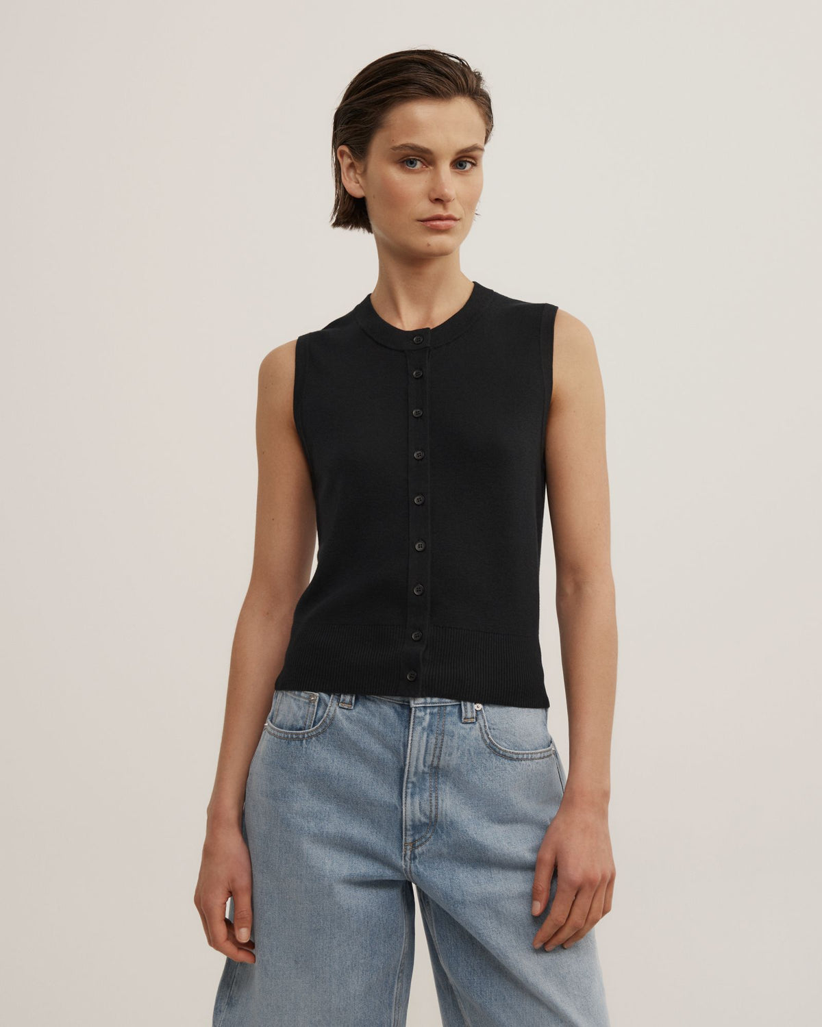 Knit Button Tank