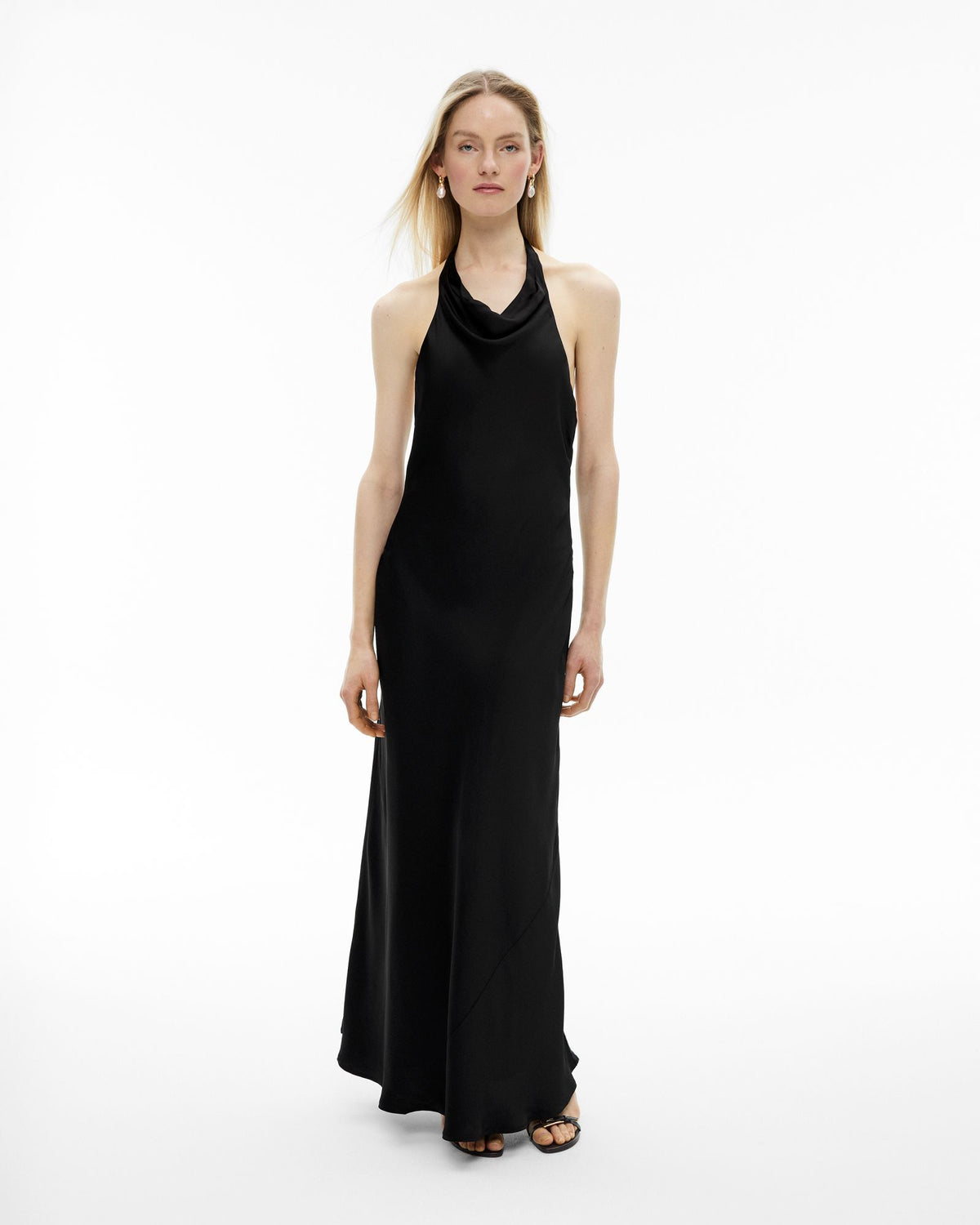 Halter Drape Dress