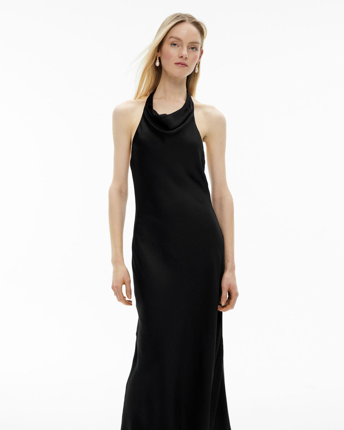 Halter Drape Dress