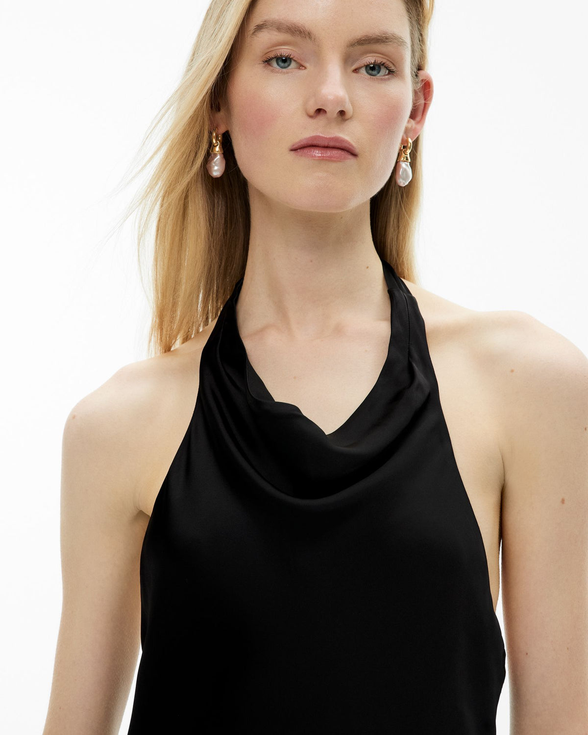 Halter Drape Dress