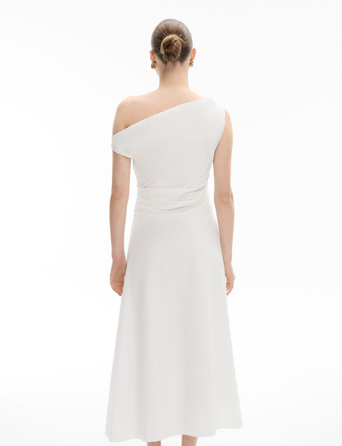 Asymmetric Shoulder Dress