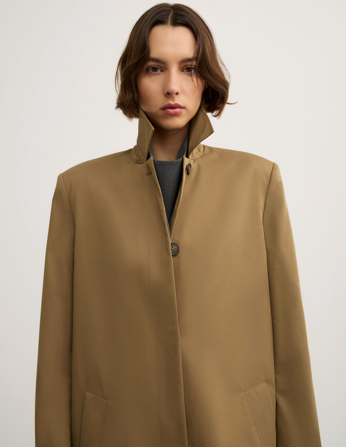 Single Breasted Trench Coat