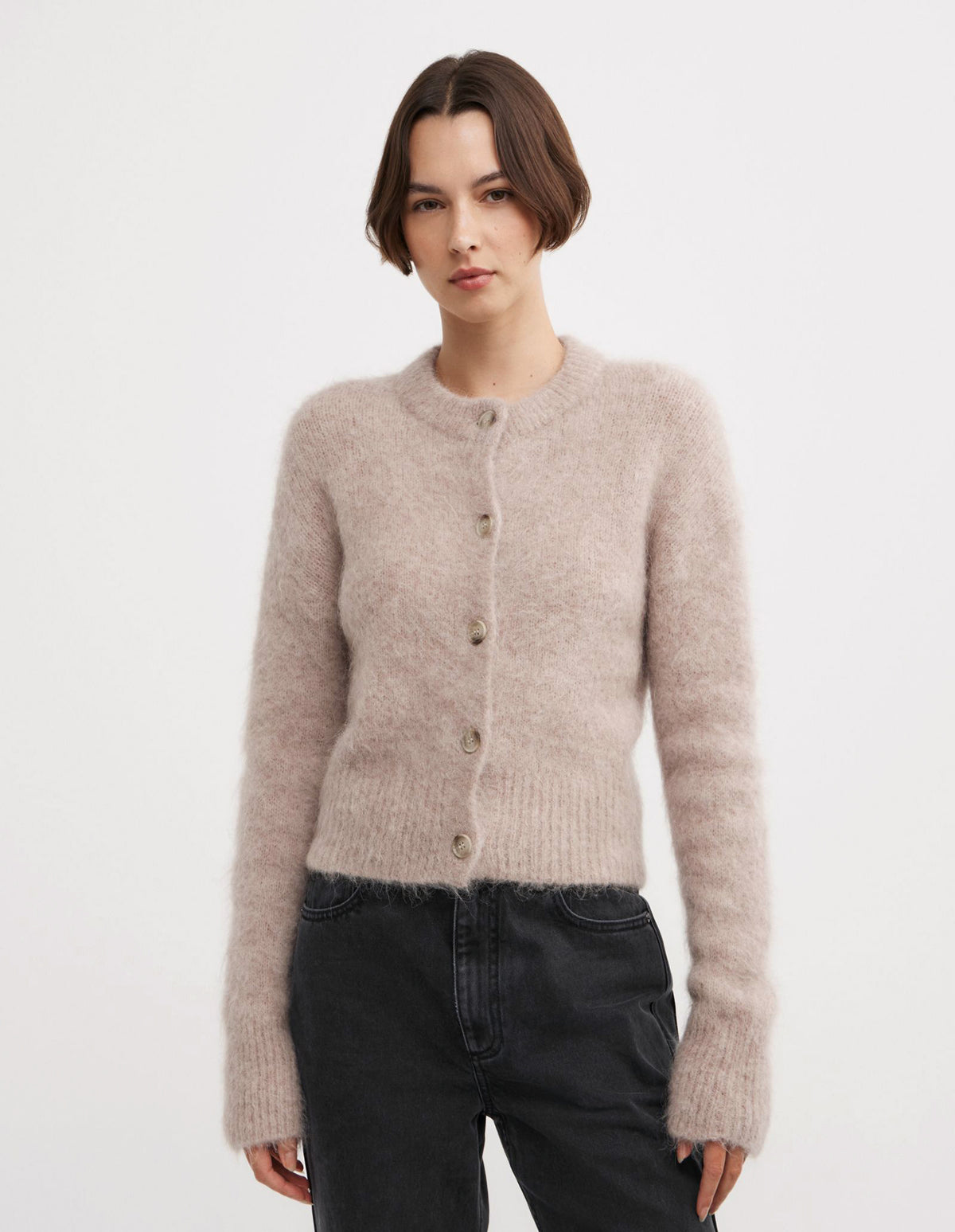 Fluffy Crew Cardigan