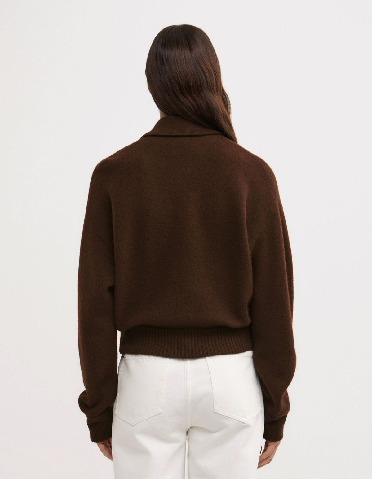 Wool Knit Bomber Jacket
