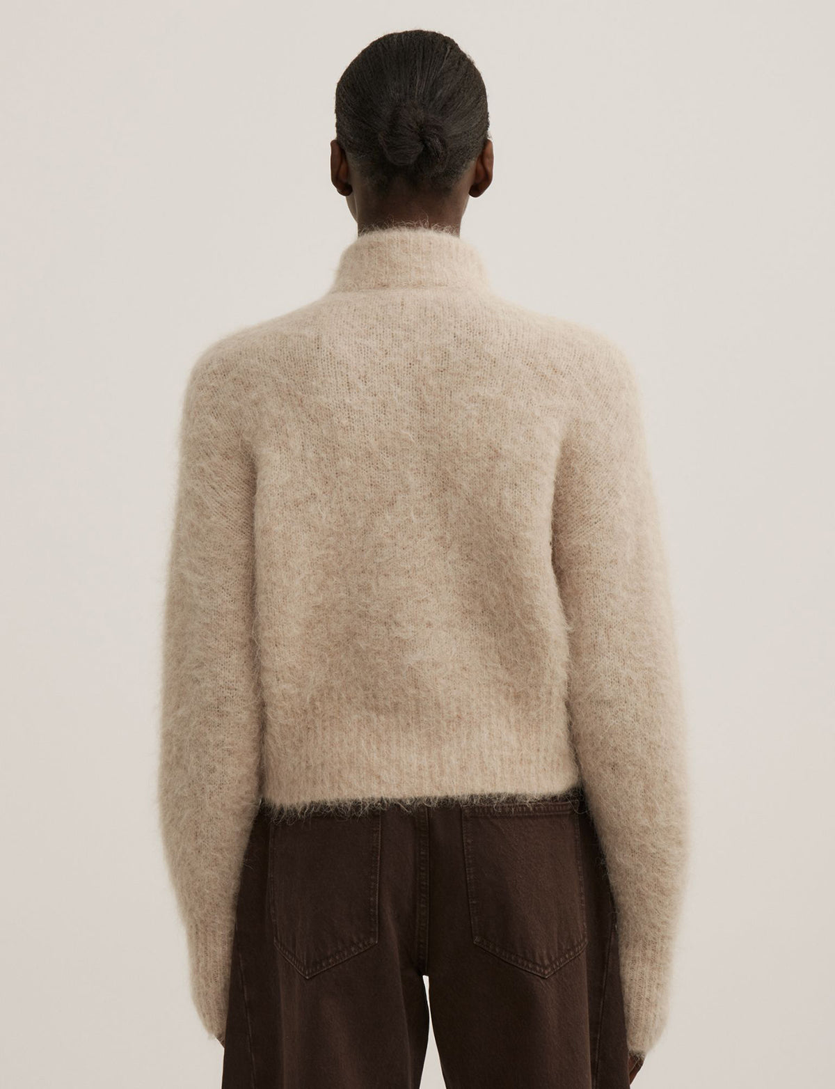 Fluffy Funnel Bomber Jacket