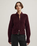Fluffy Funnel Bomber Jacket
