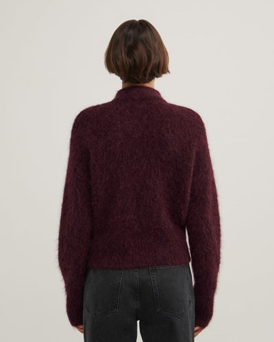 Fluffy Funnel Bomber Jacket