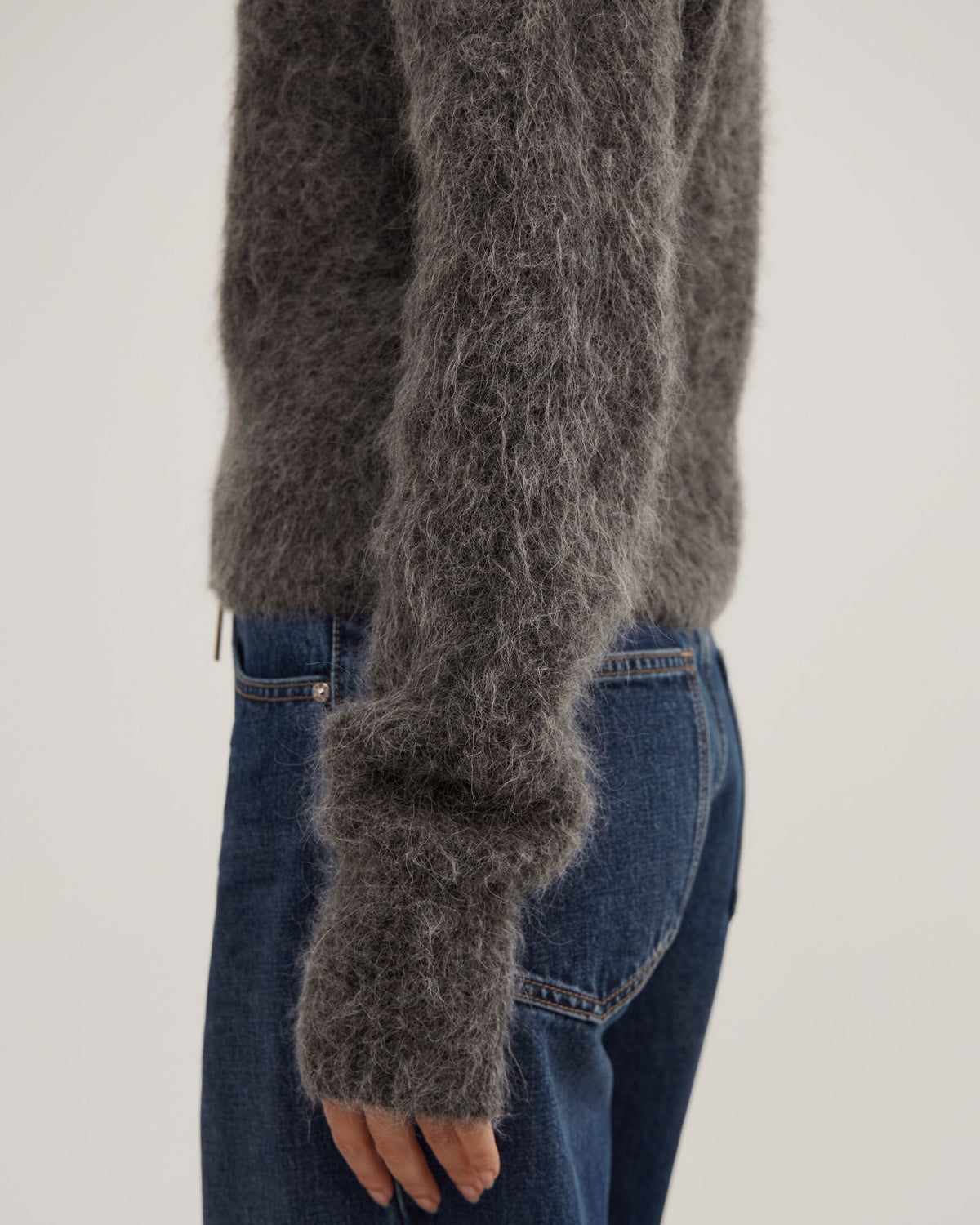 Fluffy Funnel Bomber Jacket