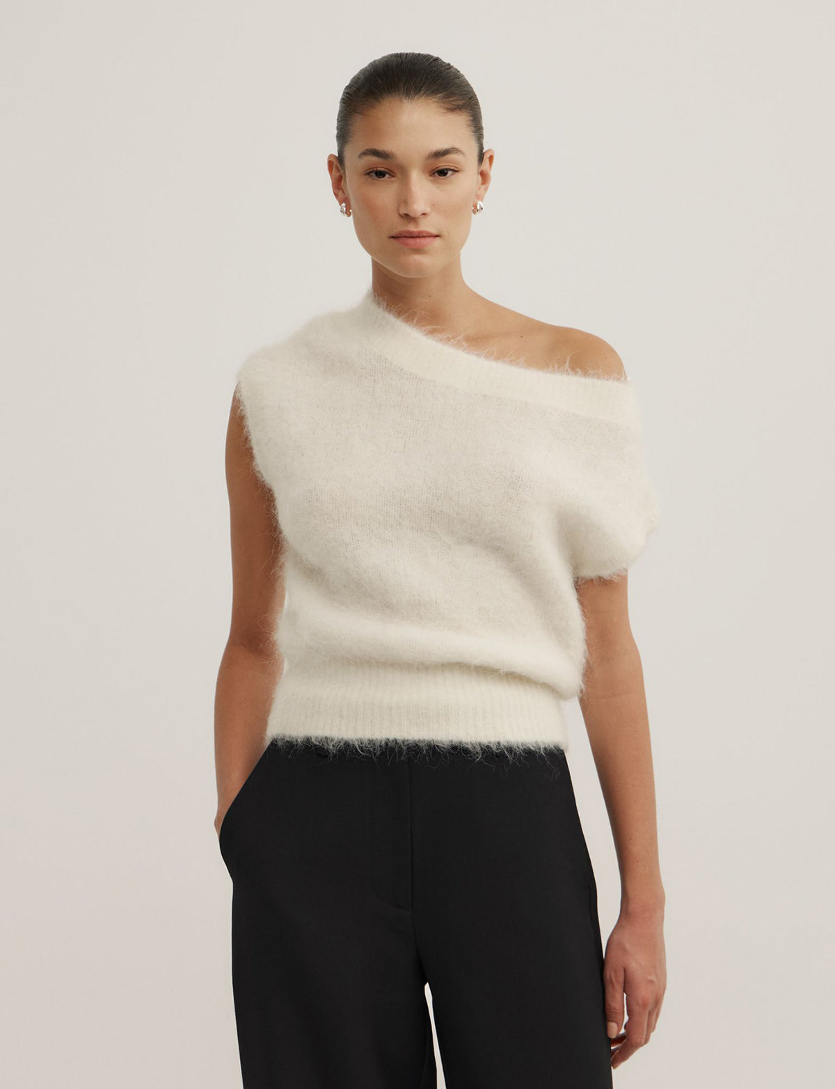 Asymmetric Fluffy Top