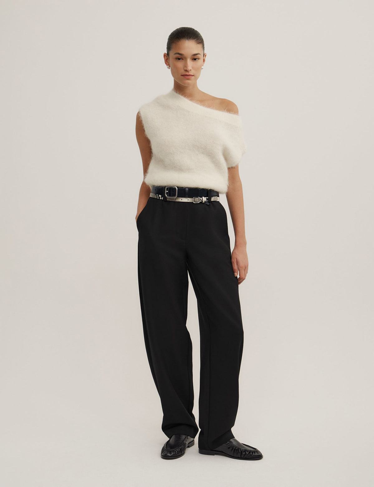 Asymmetric Fluffy Top