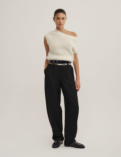 Asymmetric Fluffy Top