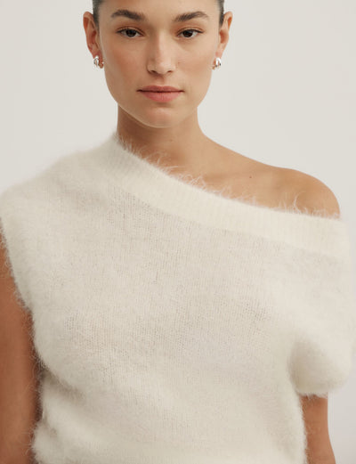 Asymmetric Fluffy Top