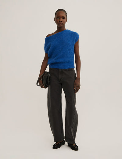 Asymmetric Fluffy Top