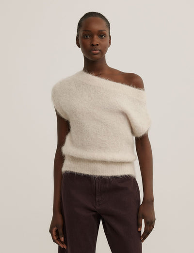 Asymmetric Fluffy Top