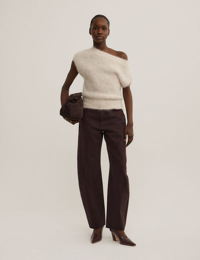 Asymmetric Fluffy Top