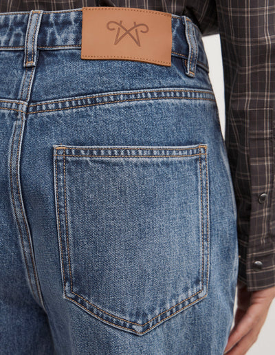 Split Detail Denim Jeans