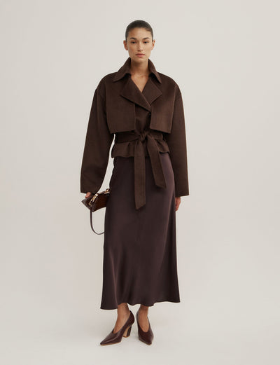 Cropped Trench Coat