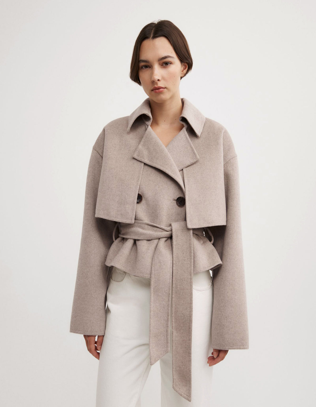 Cropped Trench Coat