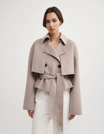 Cropped Trench Coat