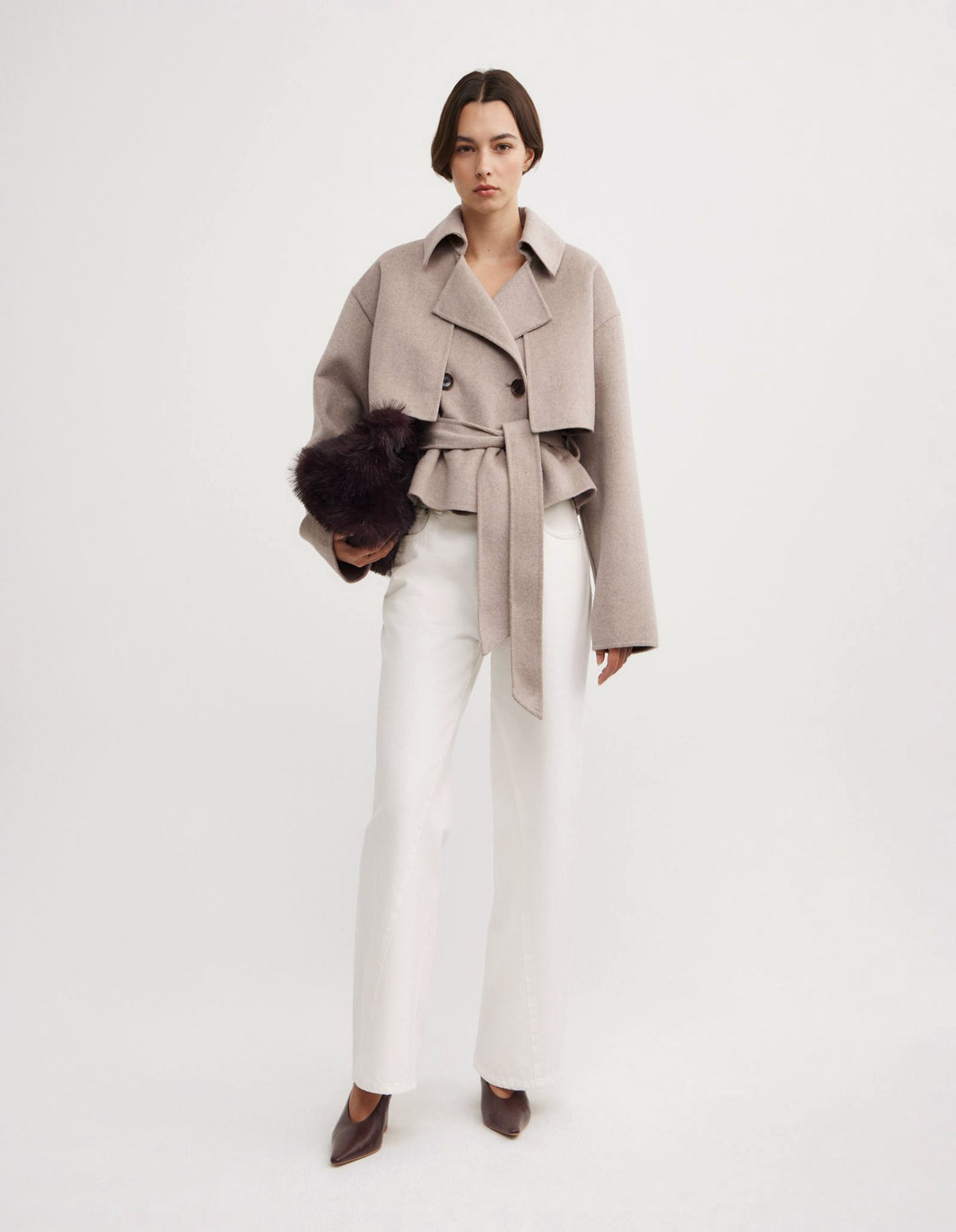 Cropped Trench Coat