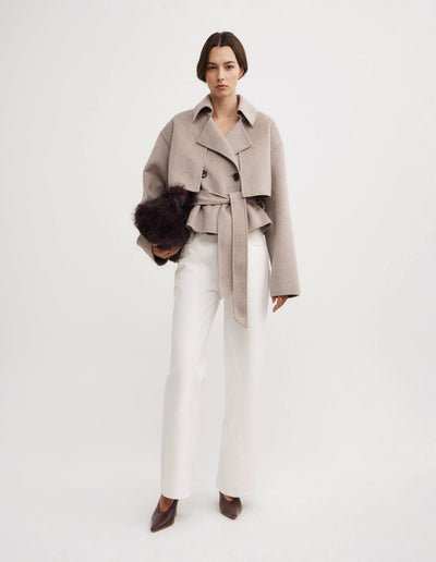 Cropped Trench Coat