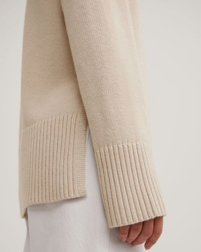 Longline Crew Neck Knit