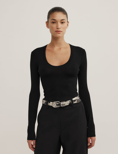 Merino Scoop Knit