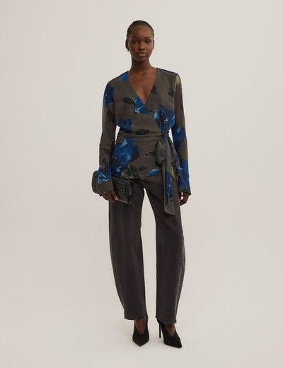 Sheer Wrap Shirt