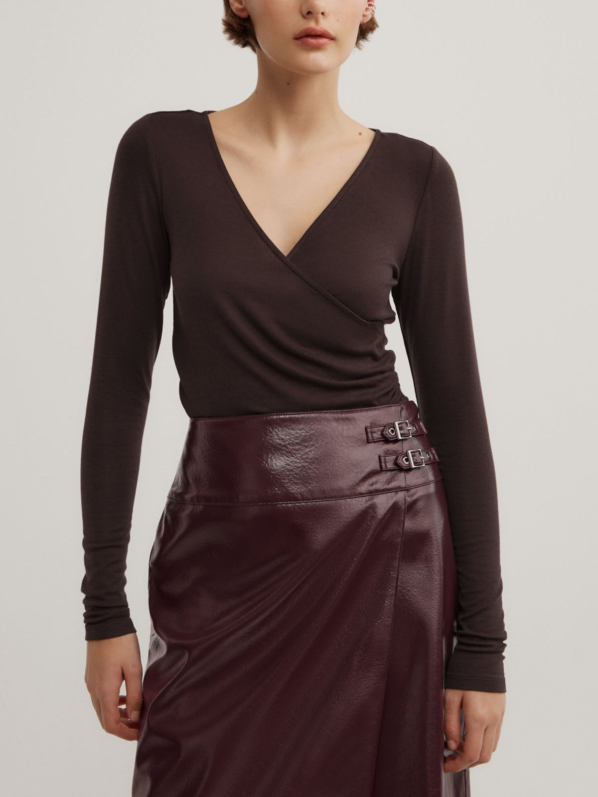 Wrap Jersey Top