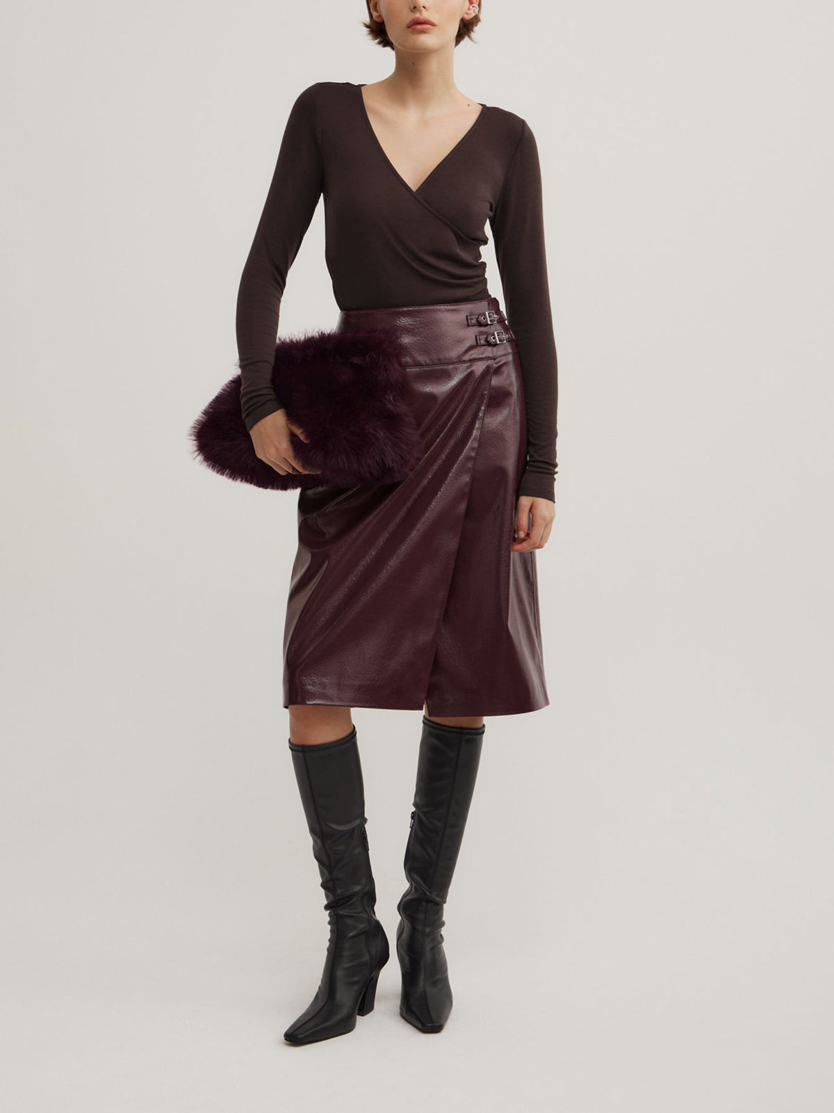 Wrap Jersey Top