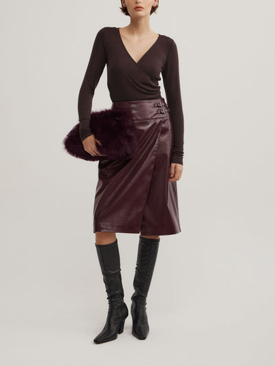 Wrap Jersey Top