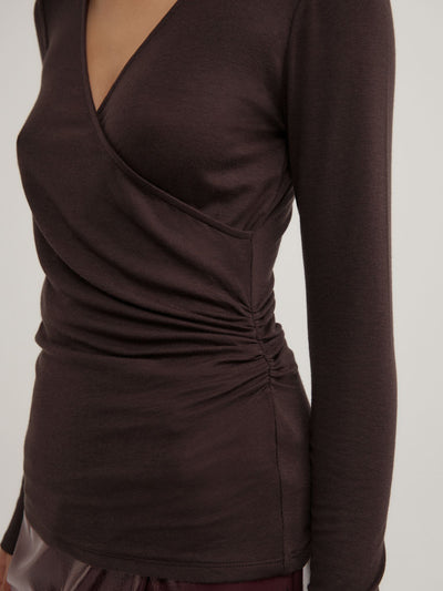 Wrap Jersey Top