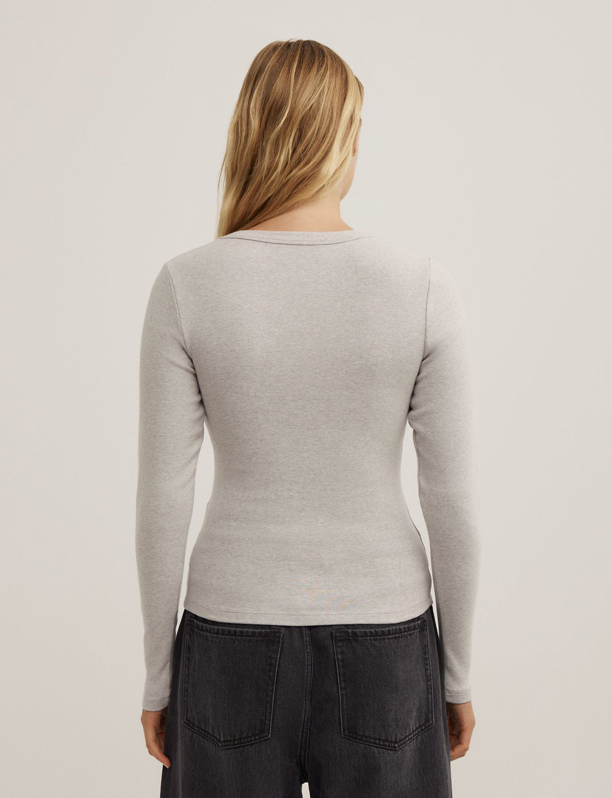 V-Neck Long Sleeve Top