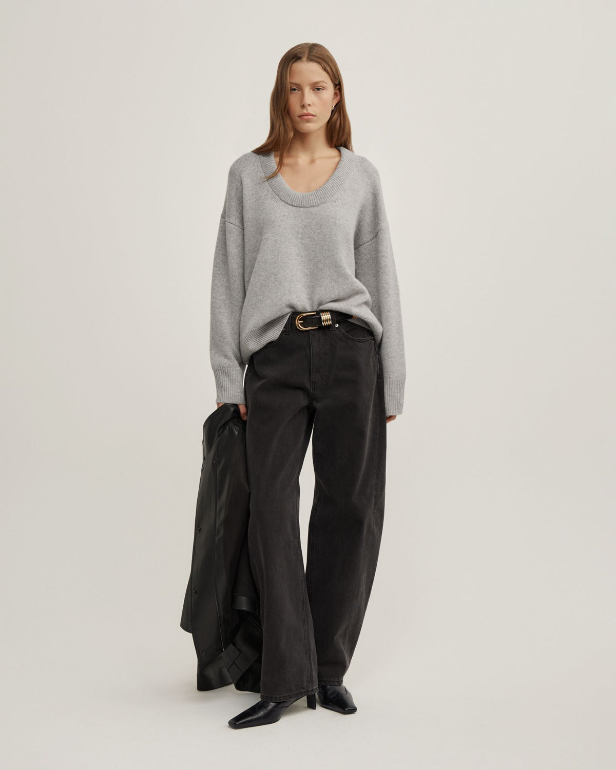 Relaxed Scoop Knit