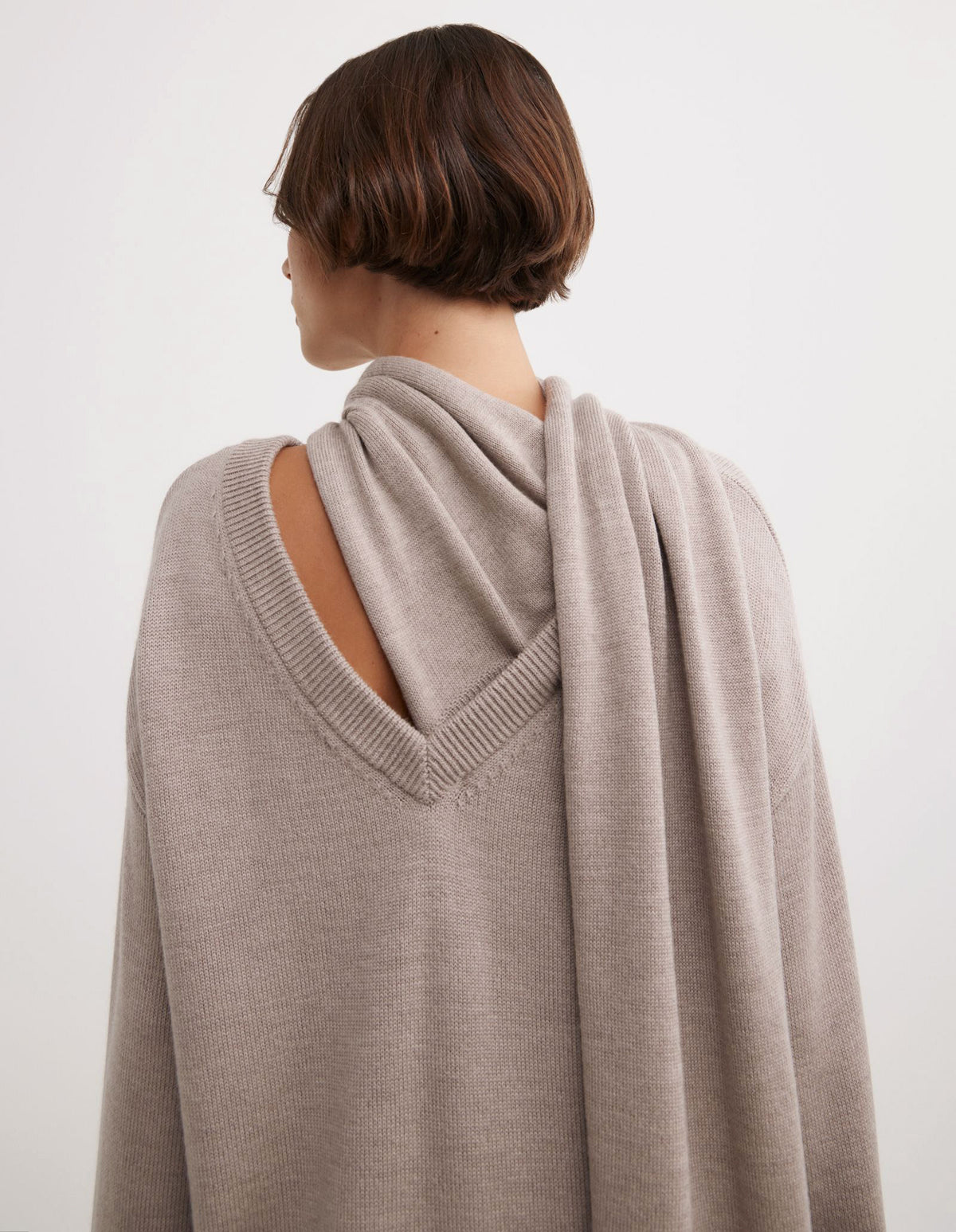 Scarf Detail Knit