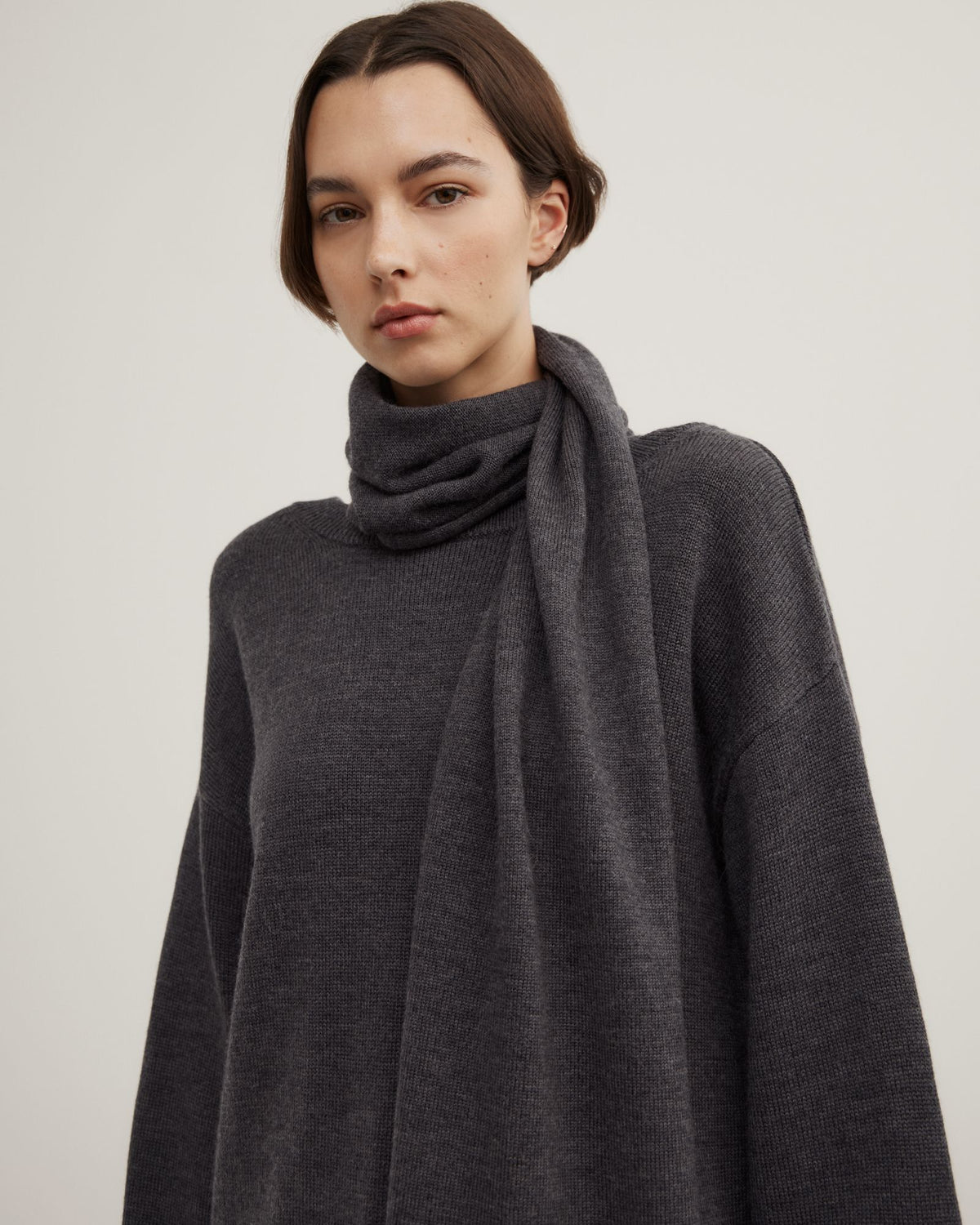 Scarf Detail Knit