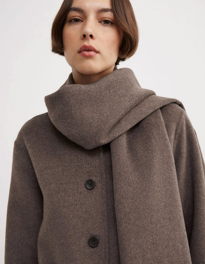Crop Scarf Coat