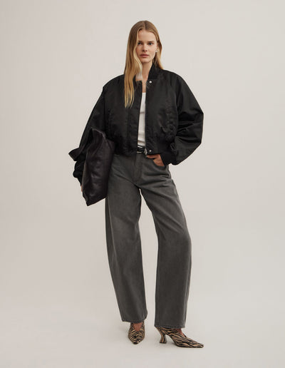 Nylon Bomber Jacket