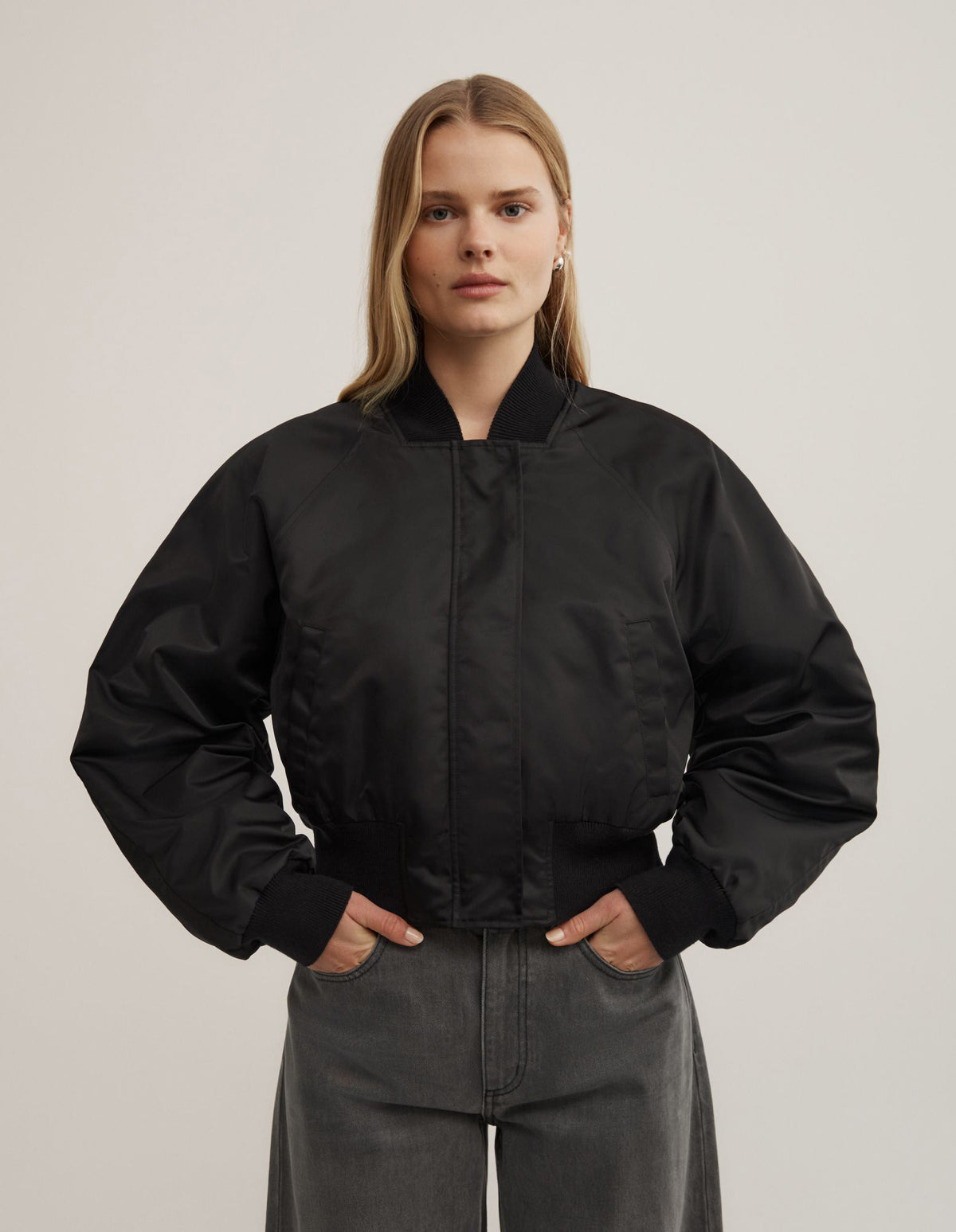 Nylon Bomber Jacket