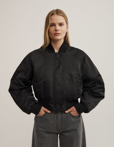 Nylon Bomber Jacket