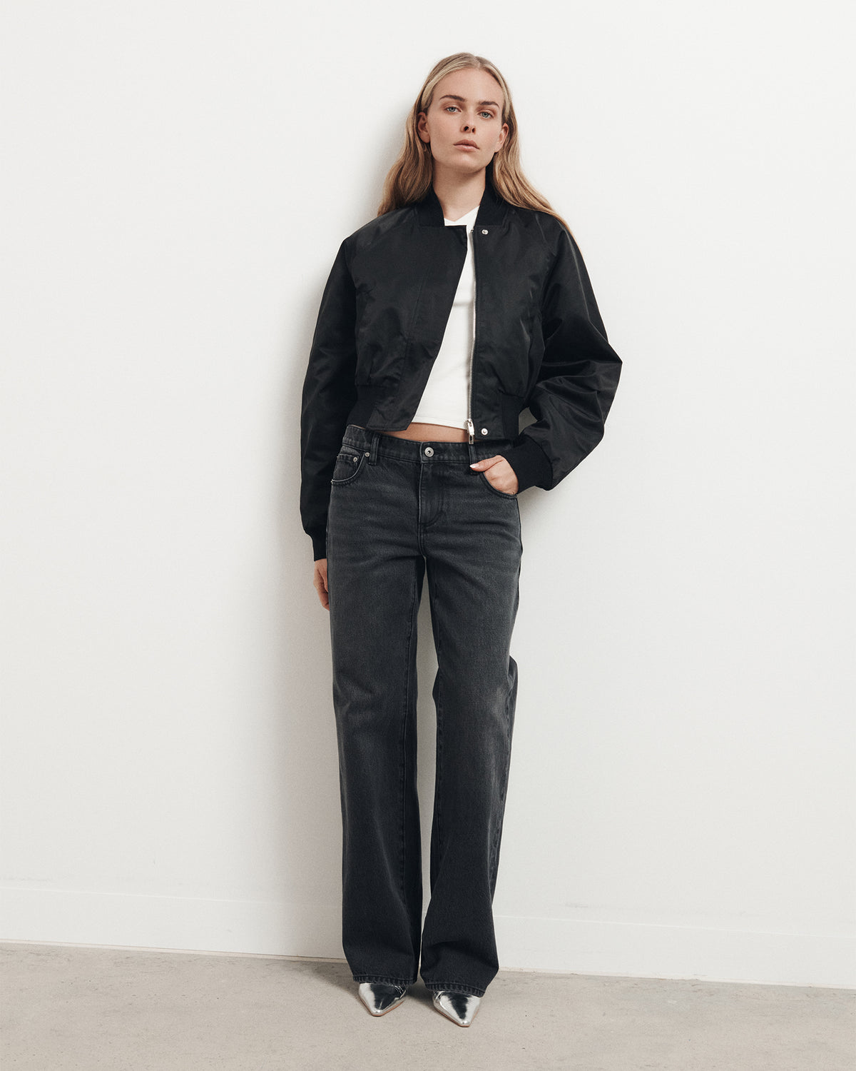 Nylon Bomber Jacket