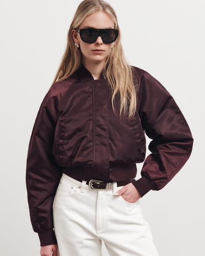 Nylon Bomber Jacket