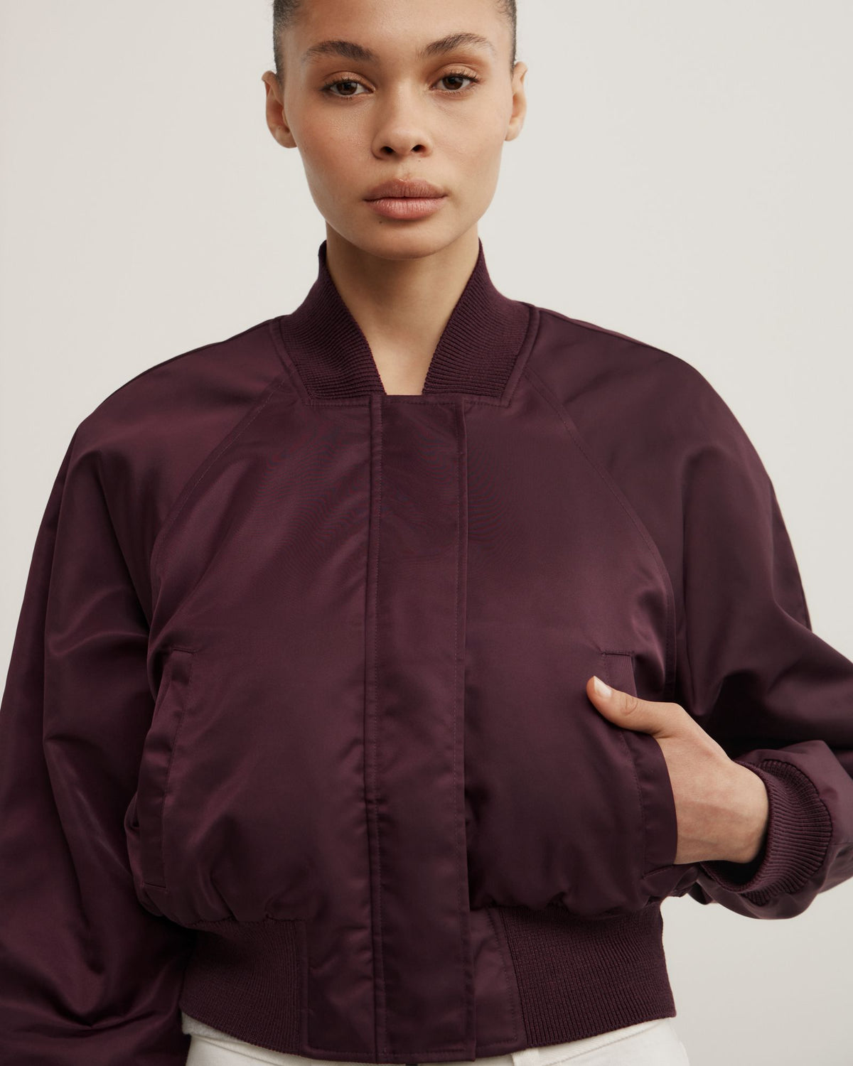 Nylon Bomber Jacket