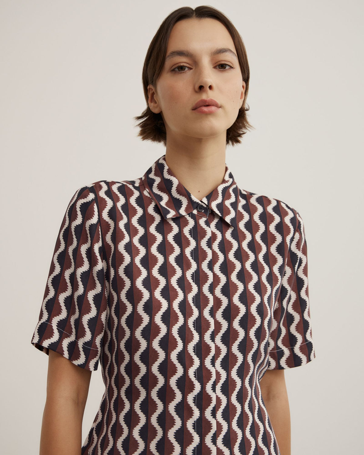 Cupro Tie Waist Shirt