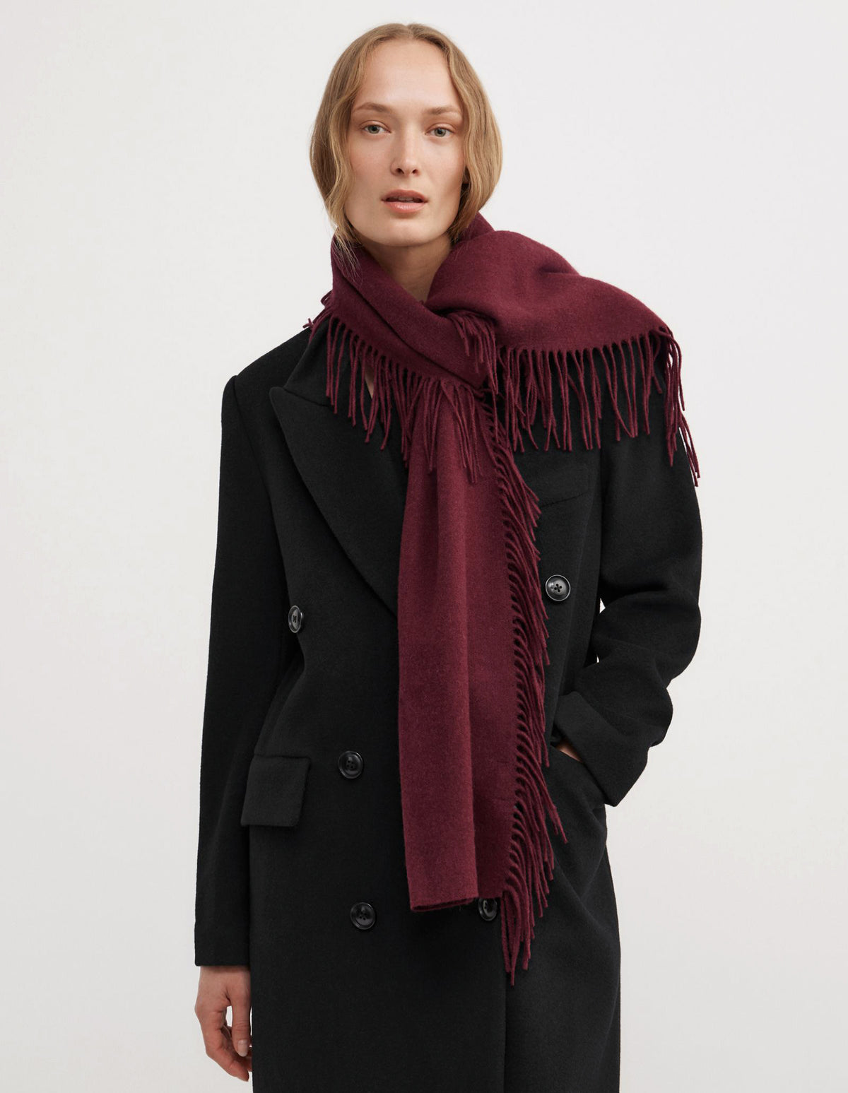 Fringe Wool Scarf
