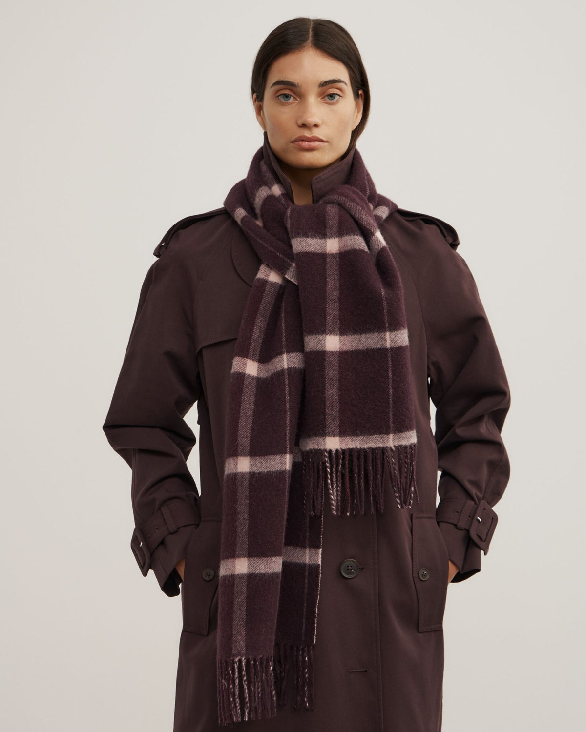 Monogram Check Scarf