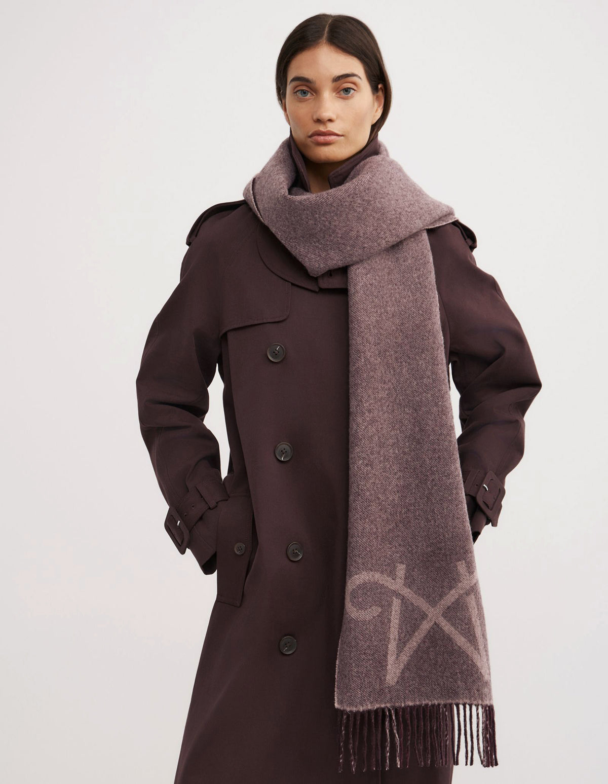 Monogram Check Scarf