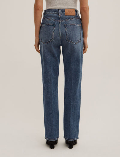 Crease Front Straight Jeans