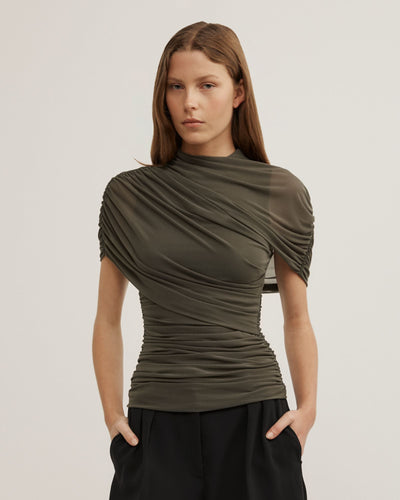 Mesh Cape Top